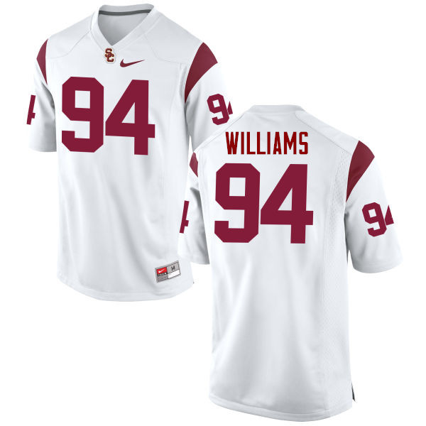 Men #94 Leonard Williams USC Trojans College Football Jerseys-White